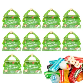 10шт Коледен подаръчен пакет Коледен пакет за бонбони и Украсена с чанта Детска чанта-тоут Коледно дърво подарък пакет