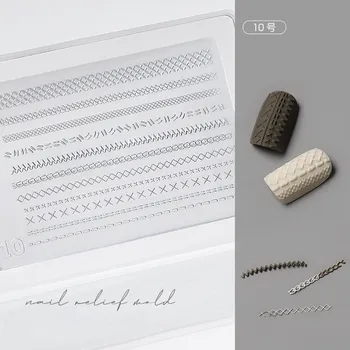 1бр ултра тънък Пуловер 3D Акрилни форма на Пеперуда Силиконови Декорации за нокти DIY Шаблони за дизайн на ноктите Форма за нокти