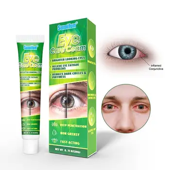 20 g Крем за грижа за очите от китайската фитотерапия, който придава на очите ви по-ярък вид, Премахва проблема с умората на очите, намалява Тъмните кръгове и подпухналостта.