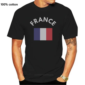 2019 Лятна мода Гореща Франция Флаг на Френската Република от Френски Кънтри Мъжки t-shirt Тениска
