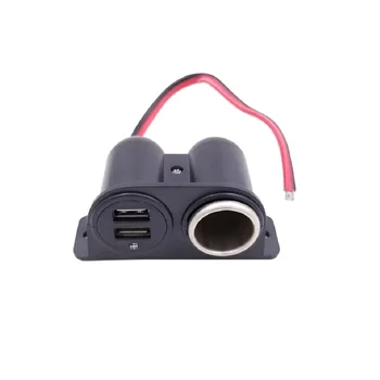 3.1 A Закопчалка за автомобилна Запалка 12V/24V Адаптер за Зареждане на Мобилен Телефон, Таблет С Двоен USB-Зарядно Устройство