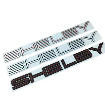 3D Метал Черен, Сребрист, Червен Логото на SHELBY Емблемата на Колата Икона На Крило на Багажника Стикер За Ford Mustang SHELBY GT500 Стикери Аксесоари