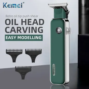 Kemei-5098 USB Електрически машинки за подстригване, Тримери за възрастни и деца, Безжичен акумулаторна машина за подстригване, Професионален Подстригване