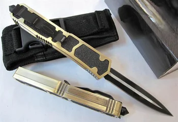 Micro OTF Tech Knife MK II Серия 440 Стоманен Нож 57HRC Дръжка От Авиационен Алуминиева Сплав Джобен Нож За Самозащита на открито