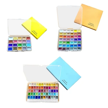 OFBK 20/42/60 цветове, набор от блестящи акварельных цветове, перлен цвят за рисуване
