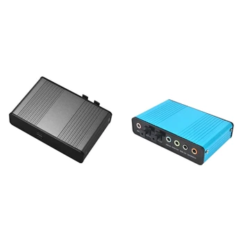 USB 6-канална външна звукова карта съраунд звук 5.1 / 7.1 за КОМПЮТЪР, лаптоп, настолен таблет, аудиооптического адаптер.