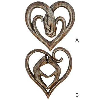 Акрилна скулптура във формата на сърце, празнична украса за рожден Ден, сватбена украса