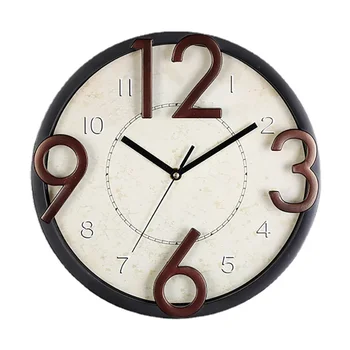 Американски старинни стенни часовници Безшумни 3D Големи часовници Стенен начало декор Механизъм Clockes Украса спални Хол Идеи за подаръци