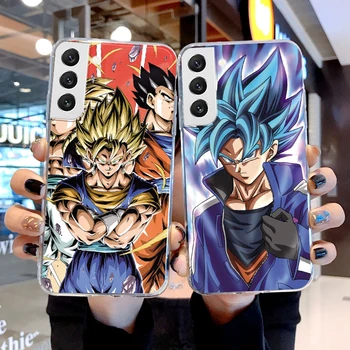  Аниме D-Dragon Balls Goku За Samsung Galaxy S21 FE Plus Ultra Cover Мек Силиконов Калъф Прозрачен Funda За Samsung S21