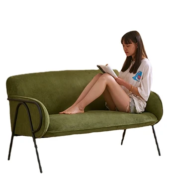 До tll вельветовое стол за отдих, съвременен желязо двоен разтегателен диван за наета стая