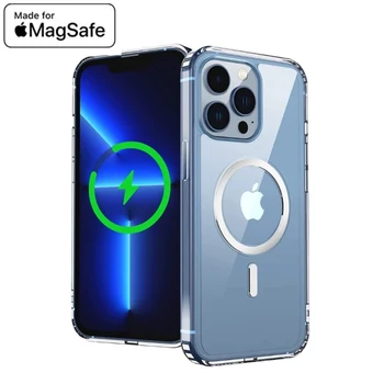 За Magsafe Магнитен Безжичен Калъф За Зареждане на iPhone 11 12 13 14 Pro MAX mini XR XS X MAX 7 8 SE 2020 Противоударные Седалките