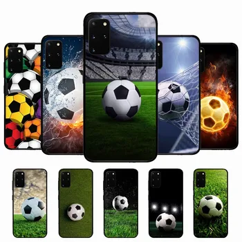 Калъф за мобилен телефон с футболна топка Samsung S 9 10 20 21 22 23 30 23plus lite Ultra FE S10lite Fundas