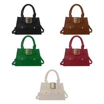 Кожена чанта-тоут за жени, дамски чанта от изкуствена кожа, модни реколта чанта през рамо