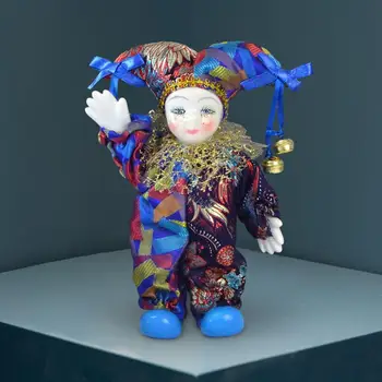 Колекция кукли-клоуни, играчката е Забавна кукла-Арлекин, украса за Хелоуин за фестивалната парти, подарък за рожден Ден, Декоративно-приложно изкуство
