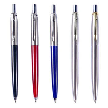 Луксозна метална химикалка химикалка от неръждаема стомана, цветна дръжка за печат, химикалка химикалка за подпис, канцеларски материали, новост