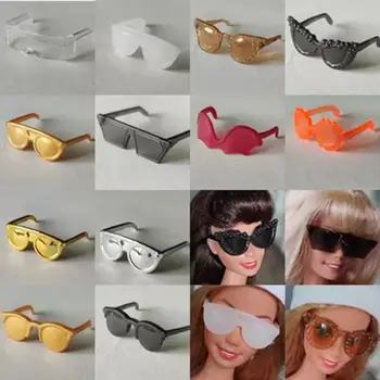 Модни куклени сладки очила, мультистильные аксесоари, Куклени слънчеви очила, Пластмасови и ежедневни облекла, мини-очила, 30 см, 1/6 Кукли