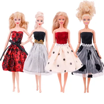Модно куклено рокля Ежедневни облекла, ръчно изработени Дрехи за момичета Пола Аксесоари Облекло за кукли Барби Куклена къща със собствените си ръце Детски играчки