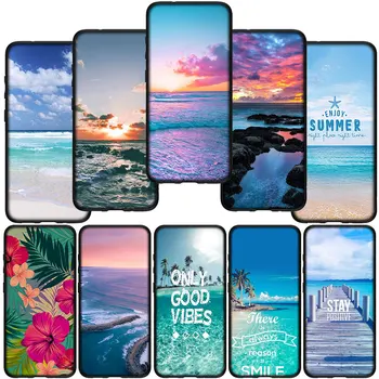 Морски Плаж Пътуване Ocean Cover Калъф за мобилен Телефон Motorola Moto E32 G22 G9 G30 G50 G60 G51 G52 G41 G42 G71 E7 G100 G10 G20 Мек Калъф
