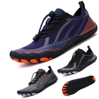 Мъжки обувки за газене плуване Бързосъхнеща Мека и лесна богат на функции обувки за фитнес Дишаща с ластик