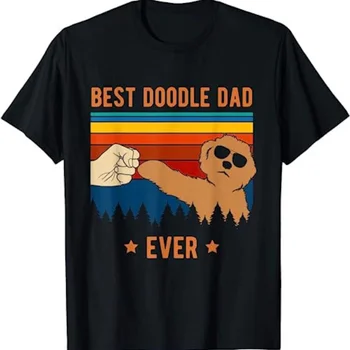 Най-добрият Татко с Драсканици Някога Забавно Куче Goldendoodle Labradoodle Тениска Пот 14087