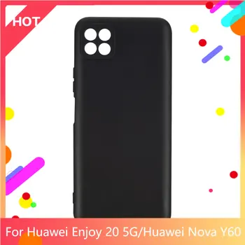 Насладете се на матово покритие на задния капак от мек силикон TPU с тегло 20 5 г за Huawei Nova Y60 Калъф за вашия телефон, Тънък устойчив на удари