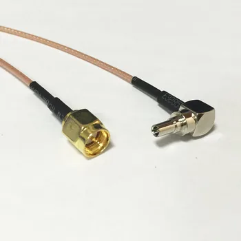 Нов безжичен модем тел SMA, штекерный ключ, правоъгълен конектор CRC9, кабел RG178, 15 см 6 