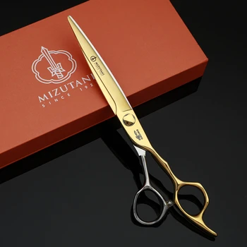 Ножици за коса MIZUANI със 7-инчов нож с ЦПУ са подходящи за хлътва рязане, голям разреза, права линия на професионални инструменти за подстригване