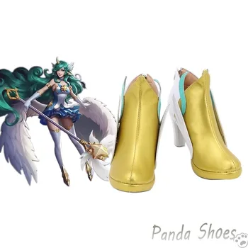 Обувки за cosplay LOL Soraka от играта League of Legends, обувки The Starchild, подпори за cosplay, обувки за парти в чест на Хелоуин.