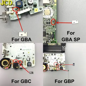 Предпазители слот на дънната платка JCD F1 F2 за Gameboy GBC, GBA GBP GBA SP WSC Аксесоари за конзоли