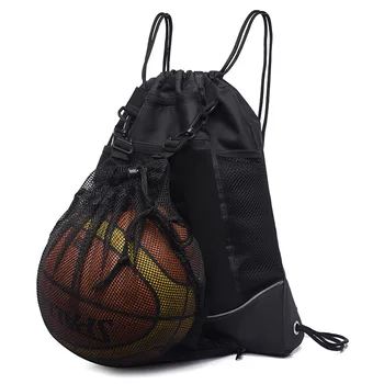 Преносим Баскетболен раница на съвсем малък Окото чанта за съхранение на футболни топки за волейбол, спорт на открито, фитнес зала за пътуване, Йога