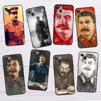 Руски пълководец Сталин Калъф за телефон iPhone 13 Pro Max 12 Pro mini Max 15 14 11 Pro Max XS X XR 8 7 Plus Мек калъф