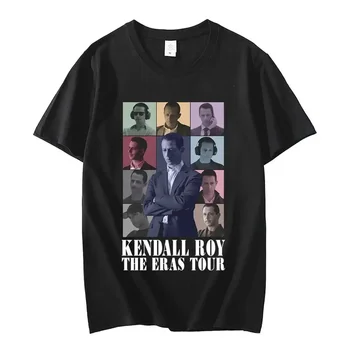 Тениска Kendall Roy The Eras Tour За мъже и жени, градинска облекло в стил харадзюку, хип-хоп, тениска голям размер, унисекс