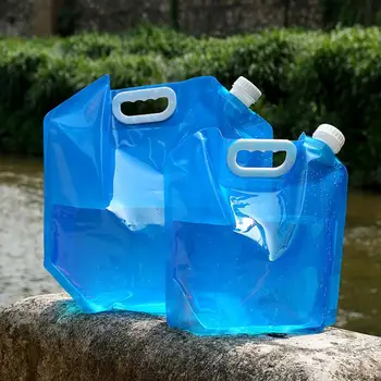 Улични чанти за вода, Сгъваеми преносими за пиене Лагер За приготвяне на храна за Пикник на Барбекю Контейнер за вода Чанта-переноска 5Л / 10Л Резервоар за вода
