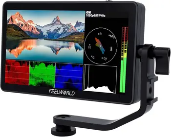 FEELWORLD F6 Plus V2 6-Инчов Сензорен Екран, 3D LUT DSLR Камера Поле Монитор IPS Видео С поддръжка на Максимално Фокусиране FHD1920x1080